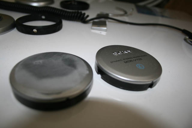 sanding the sony logo